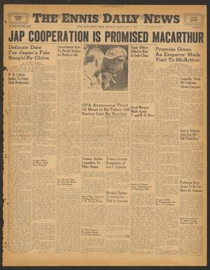 The Ennis Daily News (Ennis, Tex.), Vol. 54, No. 231, Ed. 1 Thursday, September 27, 1945