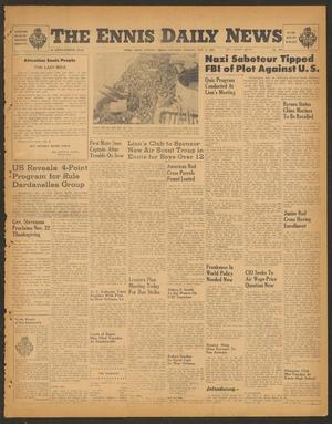 The Ennis Daily News (Ennis, Tex.), Vol. 54, No. 267, Ed. 1 Thursday, November 8, 1945
