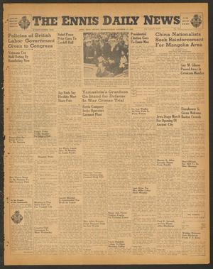 The Ennis Daily News (Ennis, Tex.), Vol. 54, No. 271, Ed. 1 Tuesday, November 13, 1945