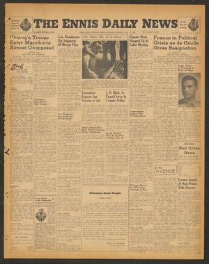 The Ennis Daily News (Ennis, Tex.), Vol. 54, No. 275, Ed. 1 Saturday, November 17, 1945