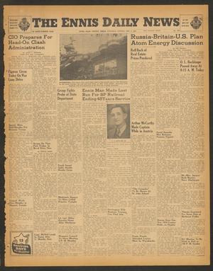 The Ennis Daily News (Ennis, Tex.), Vol. 54, No. 292, Ed. 1 Saturday, December 8, 1945
