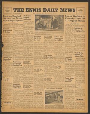 The Ennis Daily News (Ennis, Tex.), Vol. 54, No. 307, Ed. 1 Thursday, December 27, 1945