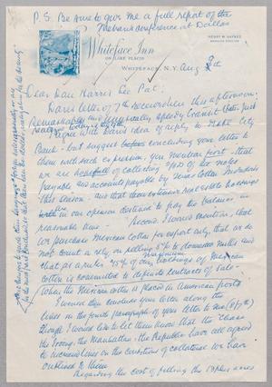 [Letter from I. H. Kempner to H. Kempner, 1951]