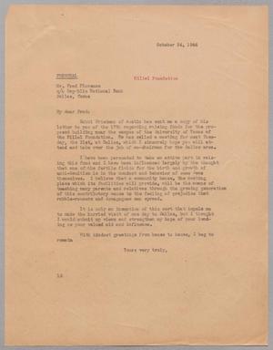 [Letter from I. H. Kempner to Fred F. Florence, October 24, 1944]