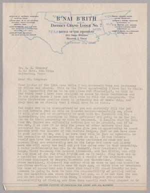 [Letter from William M. Nathan to I. H. Kempner, September 18, 1945]