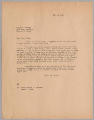 [Letter from I. H. Kempner to William M. Nathan, July 05, 1945]