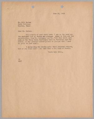 [Letter from I. H. Kempner to William M. Nathan, June 20, 1945]