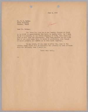 [Letter from I. H. Kempner to William M. Nathan, June 6, 1945]