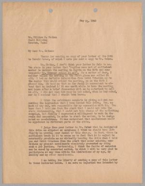 [Letter from I. H. Kempner to William M. Nathan, May 31, 1945]