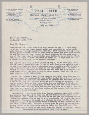 [Letter from William M. Nathan to I. H. Kempner, May 15, 1945]