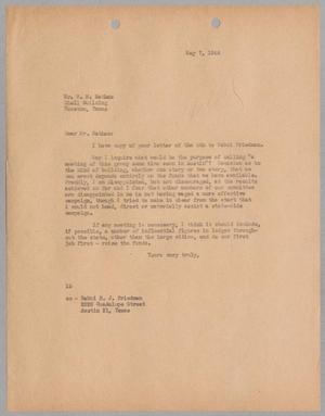 [Letter from I. H. Kempner to William M. Nathan, May 7, 1945]
