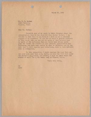 [Letter from I. H. Kempner to William M. Nathan, March 27, 1945]