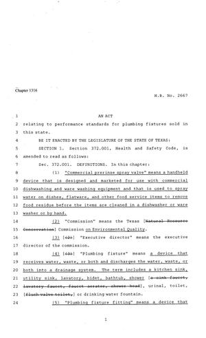 81st Texas Legislature, Regular Session, House Bill 2667, Chapter 1316