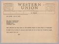 Letter: [Telegram from I. H. Kempner to Mae Seinsheimer, July 10, 1951]