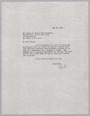 [Letter from I. H. Kempner to George E. Scott, May 18, 1951]
