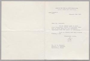 [Letter from Albert C. Simmonds to I. H. Kempner, January 2, 1951]