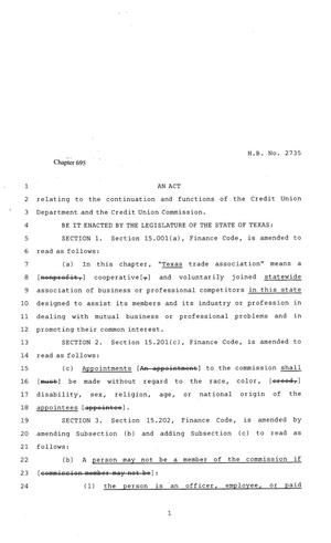 81st Texas Legislature, Regular Session, House Bill 2735, Chapter 695