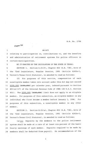81st Texas Legislature, Regular Session, House Bill 2796, Chapter 700
