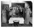 Photograph: Costumed Women With Punch Bowl