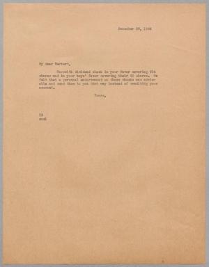 [Letter from Isaac H. Kempner to Isaac H. Kempner, Jr., December 26, 1944]