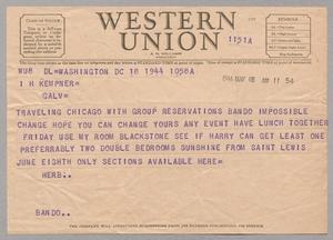 [Telegram from I. H. Kempner Jr. to I. H. Kempner, May 18, 1944]