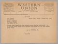 Primary view of [Telegram from I. H. Kempner Jr. to Marx & Company, August 22, 1949]