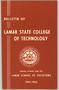 Thumbnail image of item number 1 in: 'Catalog of Lamar State College of Technology School of Vocations, 1963-1964'.