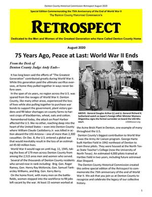Retrospect, Special Edition, August 2020