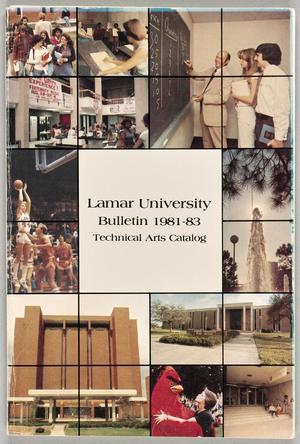 Primary view of object titled 'Catalog of Lamar University College of Technical Arts: 1981-1983'.