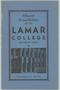 Thumbnail image of item number 1 in: 'Catalog of Lamar College, 1937-1938'.