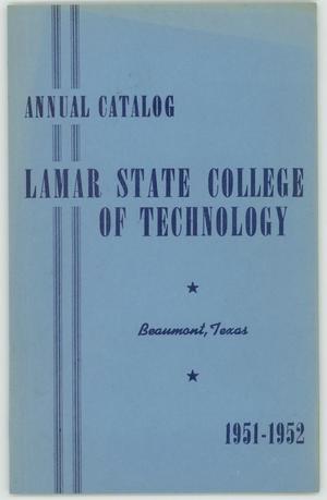 Catalog of Lamar State College of Technology, 1951-1952