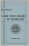 Thumbnail image of item number 1 in: 'Catalog of Lamar State College of Technology, 1957-1958'.