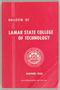 Thumbnail image of item number 1 in: 'Catalog of Lamar State College of Technology, 1961-1962'.
