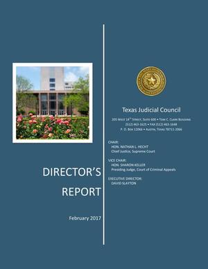 Texas Judicial Council Director's Report
