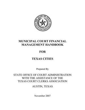 Municipal court financial management handbook  for Texas cities