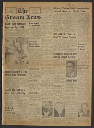 Primary view of object titled 'The Groom News (Groom, Tex.), Vol. 24, No. 47, Ed. 1 Thursday, February 15, 1951'.