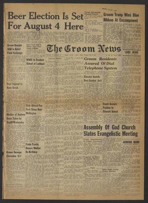 Primary view of object titled 'The Groom News (Groom, Tex.), Vol. 25, No. 16, Ed. 1 Thursday, July 12, 1951'.