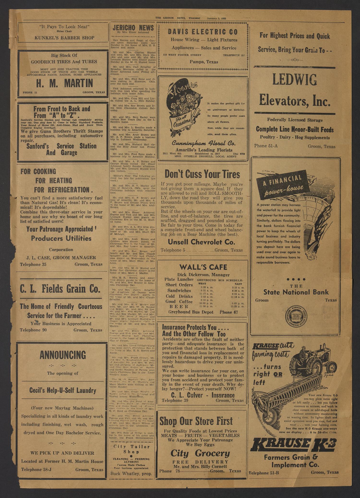 The Groom News (Groom, Tex.), Vol. 25, No. 41, Ed. 1 Thursday, January 3, 1952
                                                
                                                    [Sequence #]: 3 of 8
                                                