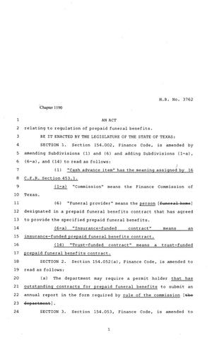 81st Texas Legislature, Regular Session, House Bill 3762, Chapter 1190