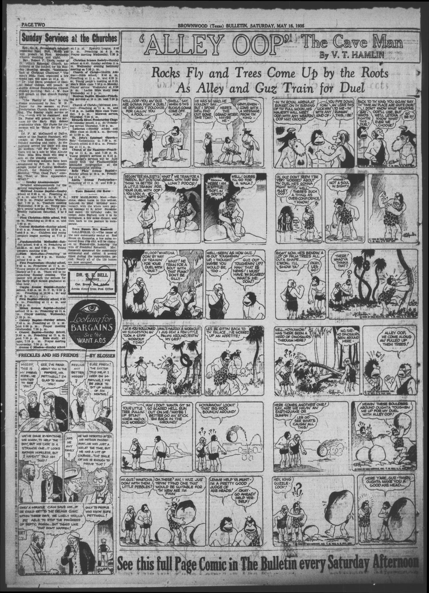 Brownwood Bulletin (Brownwood, Tex.), Vol. 35, No. 184, Ed. 1 Saturday, May 18, 1935
                                                
                                                    [Sequence #]: 2 of 6
                                                