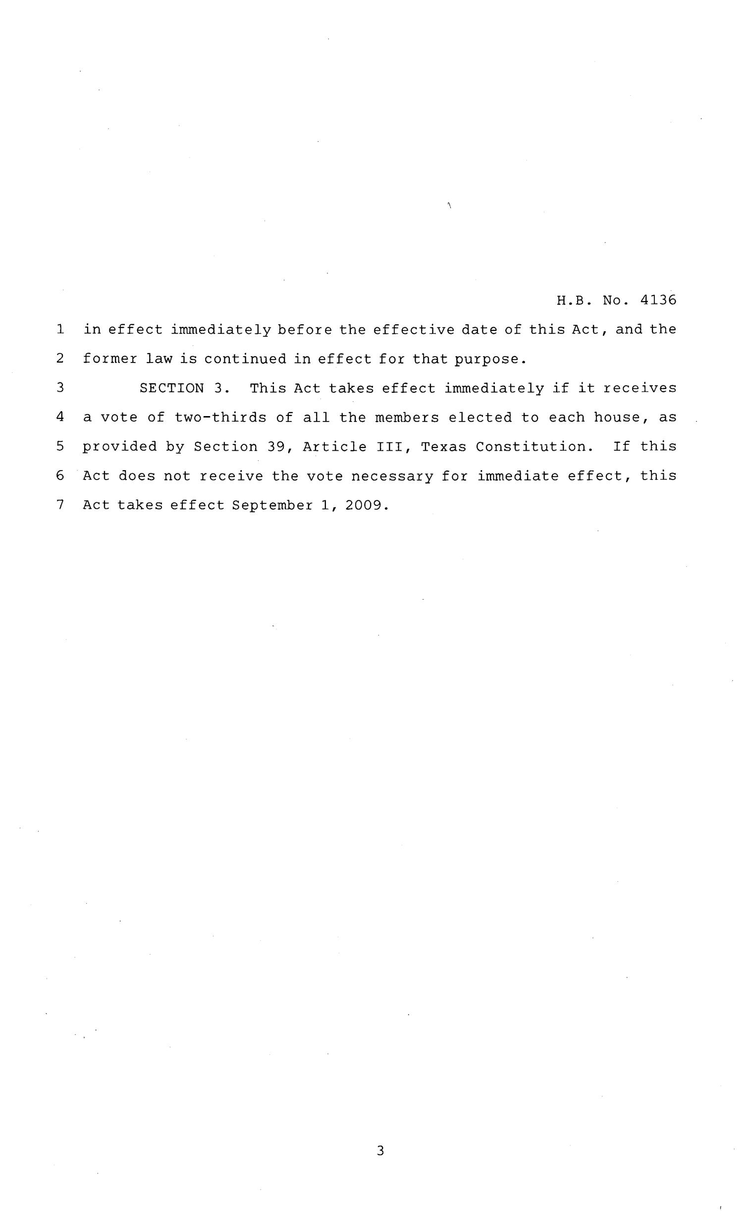 81st Texas Legislature, Regular Session, House Bill 4136, Chapter 1010
                                                
                                                    [Sequence #]: 3 of 4
                                                