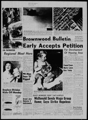 Primary view of object titled 'Brownwood Bulletin (Brownwood, Tex.), Vol. 59, No. 306, Ed. 1 Wednesday, October 7, 1959'.