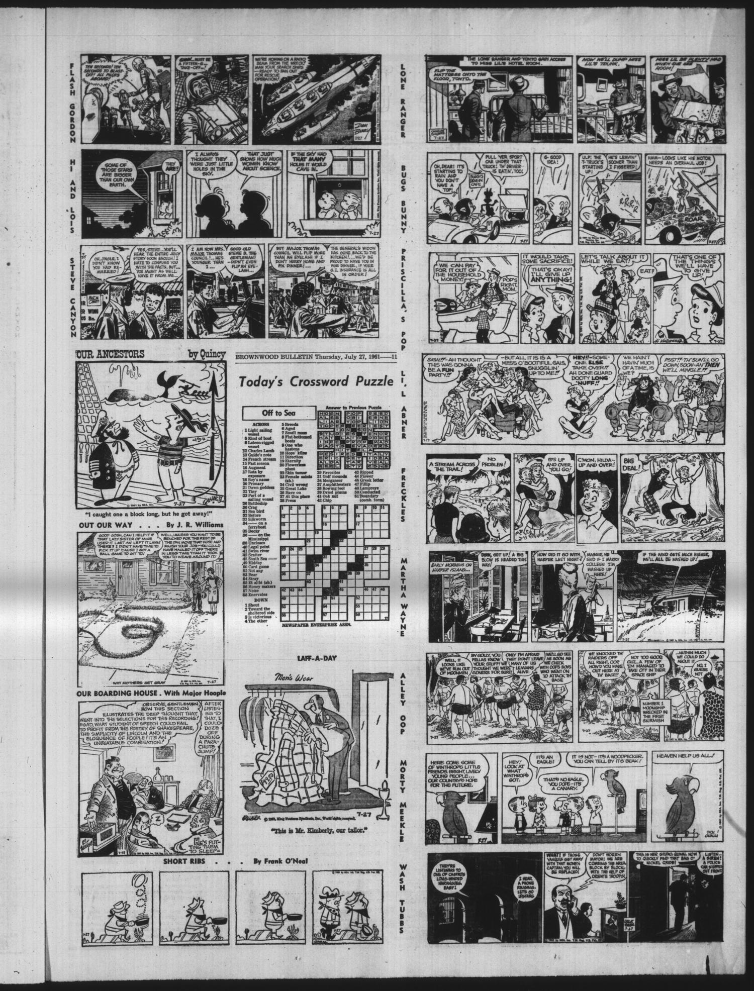 Brownwood Bulletin (Brownwood, Tex.), Vol. 61, No. 245, Ed. 1 Thursday, July 27, 1961
                                                
                                                    [Sequence #]: 11 of 14
                                                