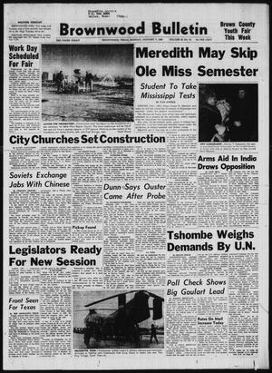Primary view of object titled 'Brownwood Bulletin (Brownwood, Tex.), Vol. 63, No. 72, Ed. 1 Monday, January 7, 1963'.