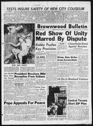 Brownwood Bulletin (Brownwood, Tex.), Vol. 63, No. 222, Ed. 1 Monday, July 1, 1963