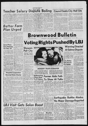 Brownwood Bulletin (Brownwood, Tex.), Vol. 65, No. 96, Ed. 1 Thursday, February 4, 1965