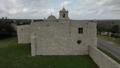 Photograph: [Presidio La Bahia: Rear Chapel Aerial Exterior]