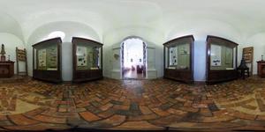 Primary view of object titled '[Equirectangular Chapel Transept: Presidio La Bahia]'.