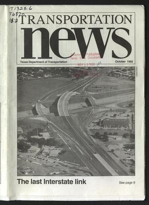 Transportation News, Volume 18, Number 2, October 1992