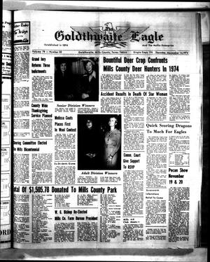 Primary view of object titled 'The Goldthwaite Eagle (Goldthwaite, Tex.), Vol. 78, No. 32, Ed. 1 Thursday, November 14, 1974'.